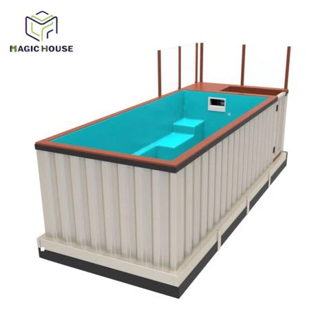Portátil  20 ft Piscina de contenedores de envío de lujo