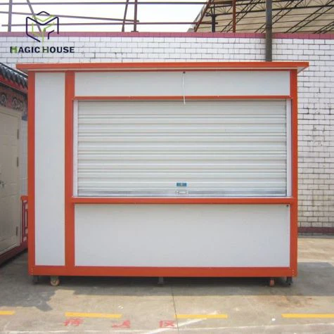 Diseño de puesto de comida de café al aire libre de tamaño mini