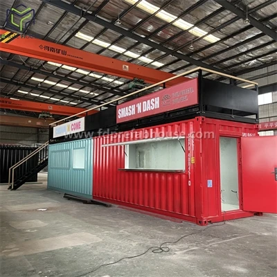 China-Cafetería en contenedores fabricada en China se exporta en lotes a Fran...
